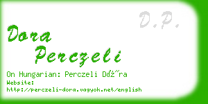 dora perczeli business card